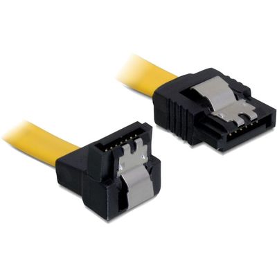 DeLOCK SATA male recht > SATA male haaks kabel
