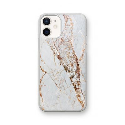 Goud marmer: iPhone 12 Transparant Hoesje