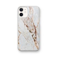 Goud marmer: iPhone 12 Transparant Hoesje