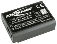 Ansmann A-Can LP E10 Camera-accu Vervangt originele accu LP-E10 7.4 V 1000 mAh - thumbnail