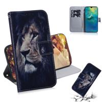 Leeuw patroon gekleurde tekening horizontale Flip lederen case voor Huawei mate 20 met houder & card slots & portemonnee