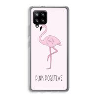 Pink positive: Samsung Galaxy A42 5G Transparant Hoesje