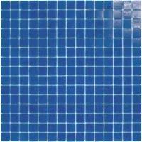 The Mosaic Factory Amsterdam Mozaiek Tegel Vierkant - Donker Blauw Glas Serie 322x322 mm
