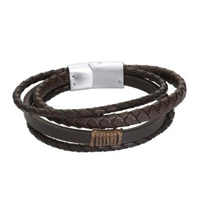 iXXXi Men Leren Armband Seph Bruin