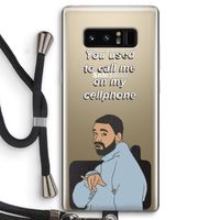 Hotline bling: Samsung Galaxy Note 8 Transparant Hoesje met koord