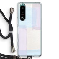 Square pastel: Sony Xperia 5 III Transparant Hoesje met koord
