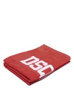 DSQUARED2 serviette Technicolor à logo en jacquard (180 cm x 100 cm) - Rouge - thumbnail