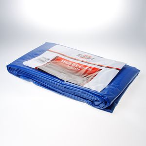Dekkleed blauw ca.6x8mtr.