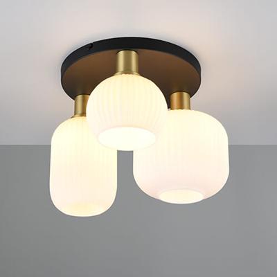 Trio Trendy plafondlampDiva met wit glas - 619800308