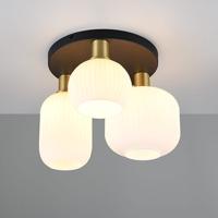 Trio Trendy plafondlampDiva met wit glas - 619800308