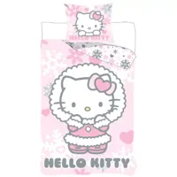 Hello Kitty winterjas Dekbedovertrek 140 X 200 cm - 70x90 cm - katoen