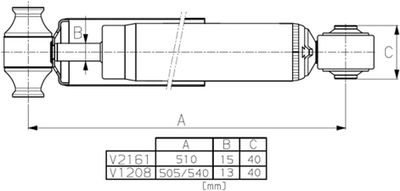 Schokdemper V1208