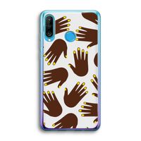 Hands dark: Huawei P30 Lite Transparant Hoesje
