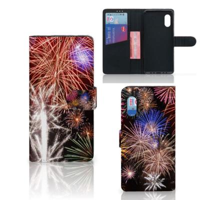 Samsung Xcover Pro | Wallet Case | met Pasjes | Vuurwerk
