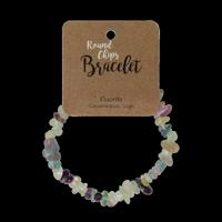 Steengoed Splitarmband fluoriet 1 Stuks