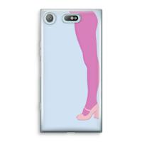 Pink panty: Sony Xperia XZ1 Compact Transparant Hoesje - thumbnail
