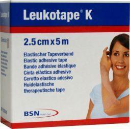 Leukotape K 5m x 2.5cm huidkleur (1 st)