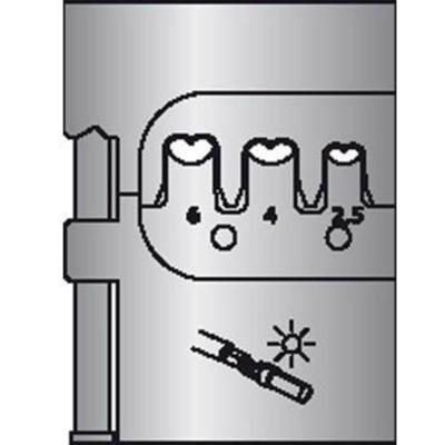 Gedore 8140-25 2078104 Krimpinzetstuk Geschikt voor tangen MC4 2.5 tot 6 mm²