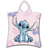 Stitch poncho 50 x 115 cm (roze)