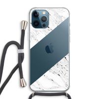 Biggest stripe: iPhone 12 Pro Max Transparant Hoesje met koord
