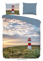 Good Morning Dekbedovertrek "vuurtoren in de duinen" - Multi - (200x200/220 cm) - Katoen