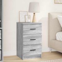 Nachtkastje met lade Grijs sonoma 38 x 38 x 66 cm Bewerkt hout