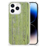 iPhone 14 Pro Stevig Telefoonhoesje Green Wood