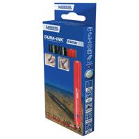 Markal DURA-INK RETRACTABLE 22252 Permanent marker Rood, Zwart Watervast: Ja