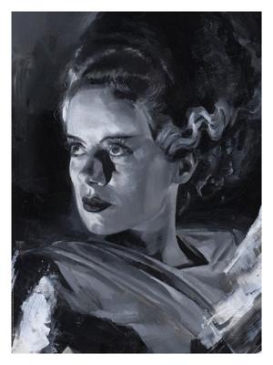 Bride of Frankenstein Art Print Bride of Frankenstein by Chris Valentine 41 x 31 cm - unframed