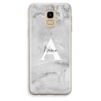Ivory Marble: Samsung Galaxy J6 (2018) Transparant Hoesje
