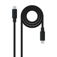 USB-C-kabel NANOCABLE 10.01.4103 Zwart 3 m
