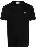 Stone Island t-shirt en coton à patch logo - Noir - thumbnail