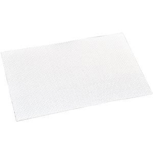 8x Rechthoekige placemats wit geweven 29 x 43 cm