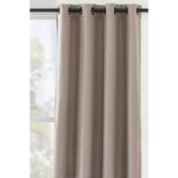 1+1 Gratis Leen Bakker - Gordijn Dion - 140x280 Cm (1 Stuk) - Polyester - Taupe