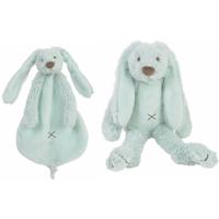 Happy Horse Richie - mintgroen - konijntje knuffeldoek - tuttel en knuffel - Kraamcadeau