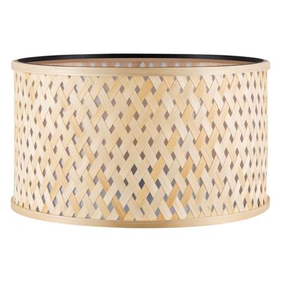 Bamboo Lampenkap - Cilindrisch - Beige - Boheemse stijl - ø40 x 22 cm - E27 fitting - Ontworpen voor Staande Lampen en Pendellamp - Ontworpen voor woonkamer en eetkamer