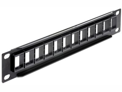 DeLOCK Keystone Patchpanel 10" 12 Port patchpaneel