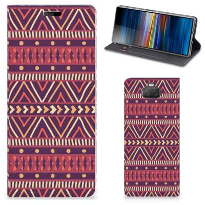 Sony Xperia 10 | Hoesje met Magneet | Aztec Paars