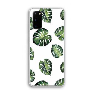 Tropische bladeren: Samsung Galaxy S20 Transparant Hoesje