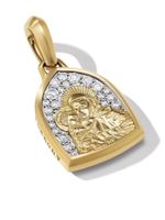 David Yurman pendentif St. Anthony en or 18ct serti de diamant - thumbnail