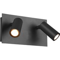 LED Tuinverlichting - Wandlamp Buitenlamp - Trion Sonei - 6W - Warm Wit 3000K - 2-lichts - Rechthoek - Mat Antraciet - - thumbnail
