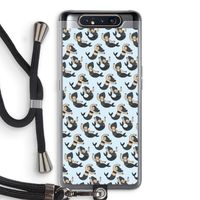 Zeemeermin: Samsung Galaxy A80 Transparant Hoesje met koord