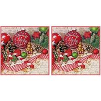 40x Kerst servetten in kerstsfeer 33 x 33 cm - thumbnail