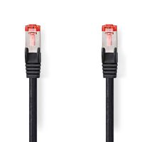 Nedis CAT6 Netwerkkabel | RJ45 Male | RJ45 Male | S/FTP | 0.25 m | Rond | LSZH | Zwart | Label - CCGL85221BK025 Nedis CAT6 Netwerkkabel | RJ45 Male | RJ45 Male | S/FTP | 0.25 m | Rond | LSZH | Zwart | Label - CCGL85221BK025