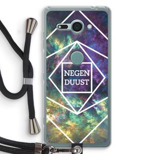 Negenduust ruimte: Sony Xperia XZ2 Compact Transparant Hoesje met koord