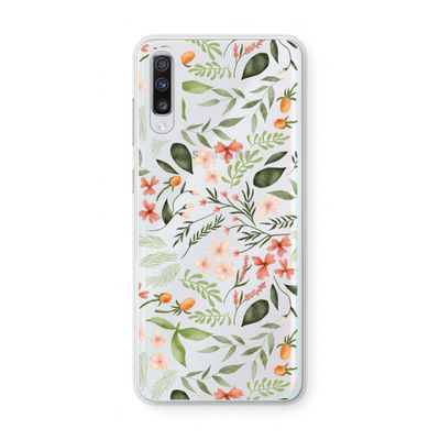 Sweet little flowers: Samsung Galaxy A70 Transparant Hoesje