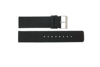 Horlogeband Obaku V139G Leder Zwart 22mm - thumbnail