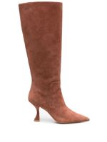 Stuart Weitzman bottes à bout pointu - Marron