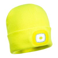 Portwest muts met LED lamp - Geel