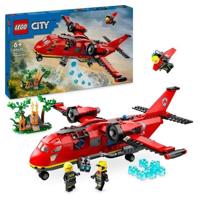 LEGO 60413 City Brandweervliegtuig, speelgoed met 3 minifiguren van piloot en brandweerman